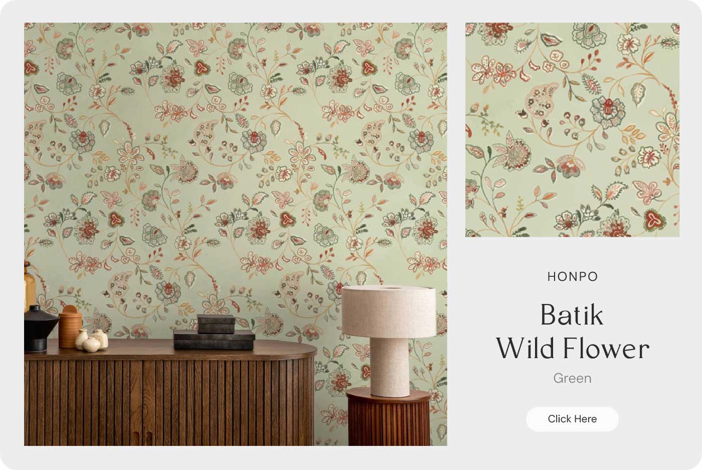 Mindthegap Batik Wildflower Wallpaper